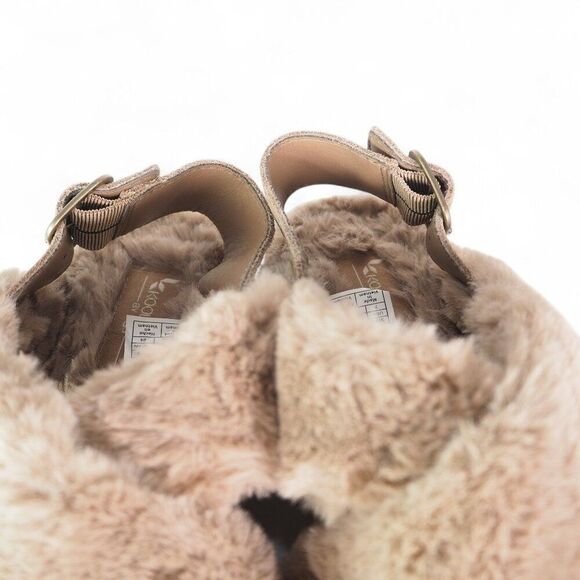 Koolaburra UGG Fuzz-ee Strappy Slipper Sandals 1117190 Amphora Taupe Women 7 - Picture 11 of 11